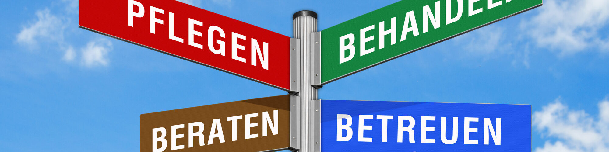 Wegweisertafel, Pflegedienst